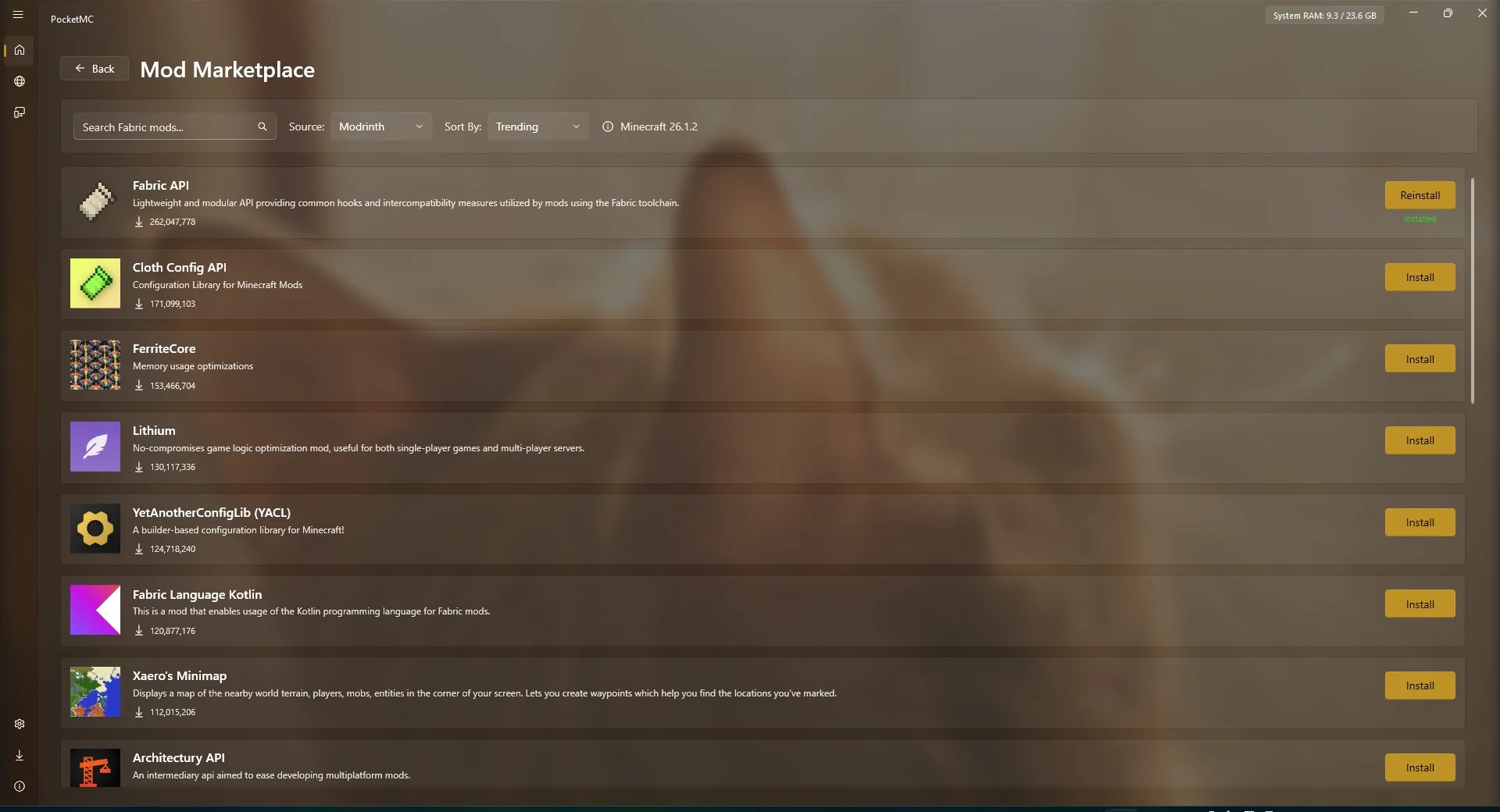 Mod Marketplace